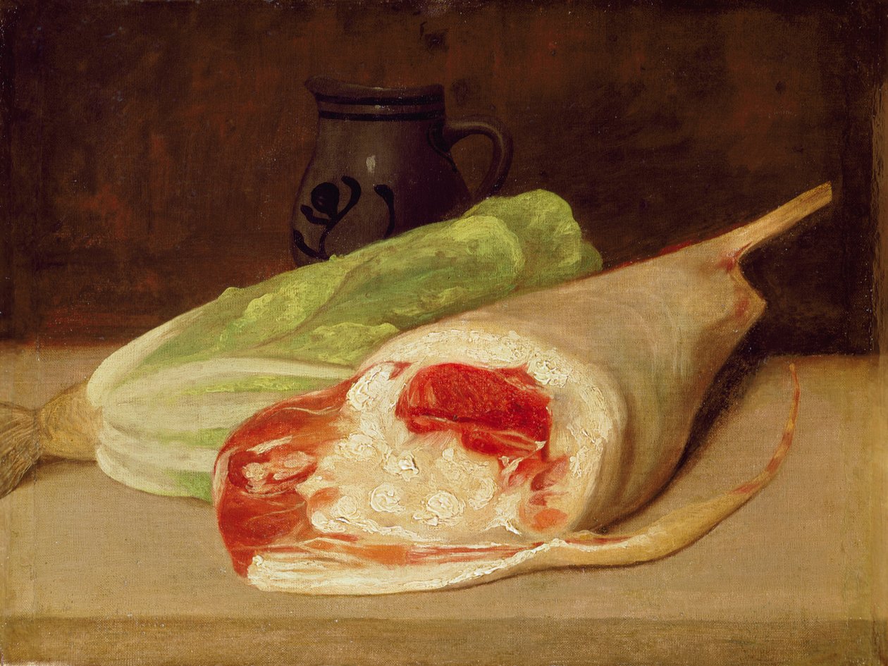 Stilleven van een Lamsbout door Francisco de Goya