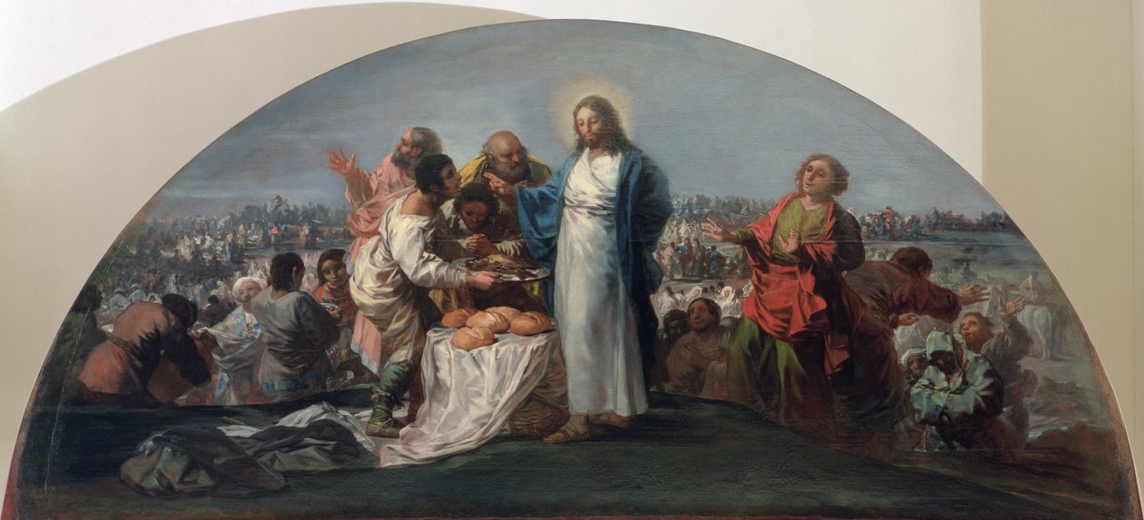 De vermenigvuldiging van de broden en vissen, 1795-96 door Francisco de Goya