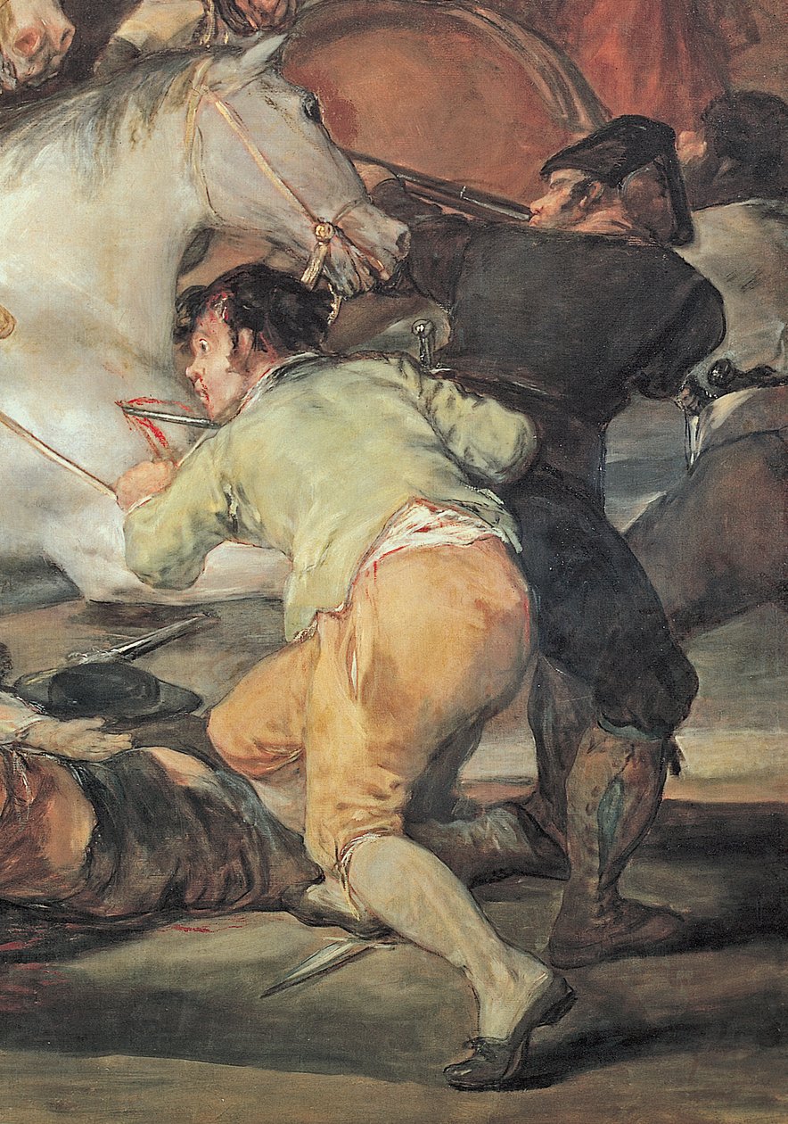 De Tweede Mei 1808. De Opstand tegen de Mamelukken (detail) door Francisco de Goya