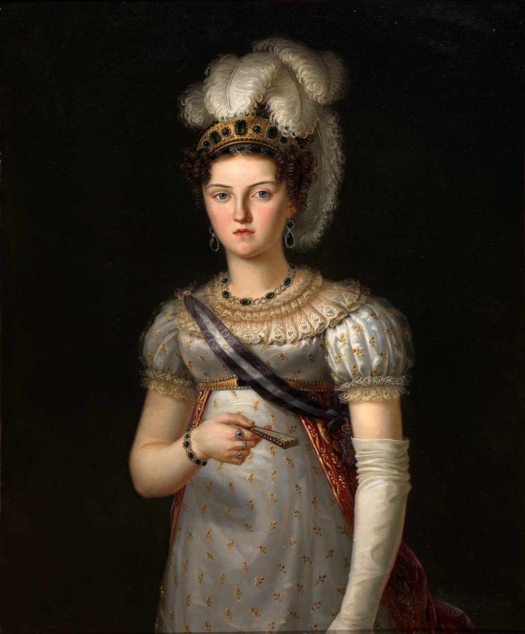 María Josefa Amalia de Sajonia, derde vrouw van Ferdinand VII door Francisco Lacoma y Fontanet