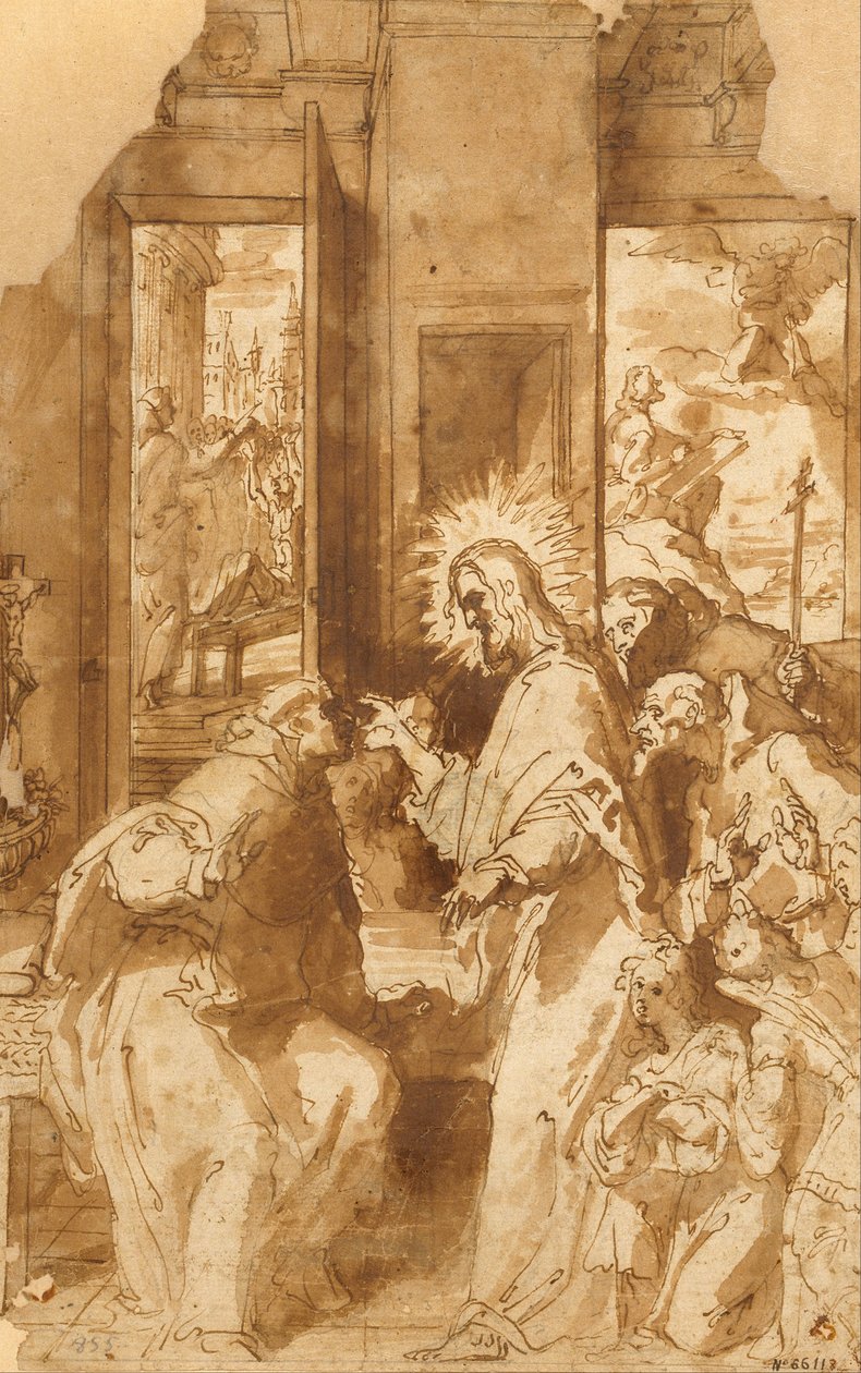 Verschijning van Christus aan Sint Vincent Ferrer door Francisco Ribalta