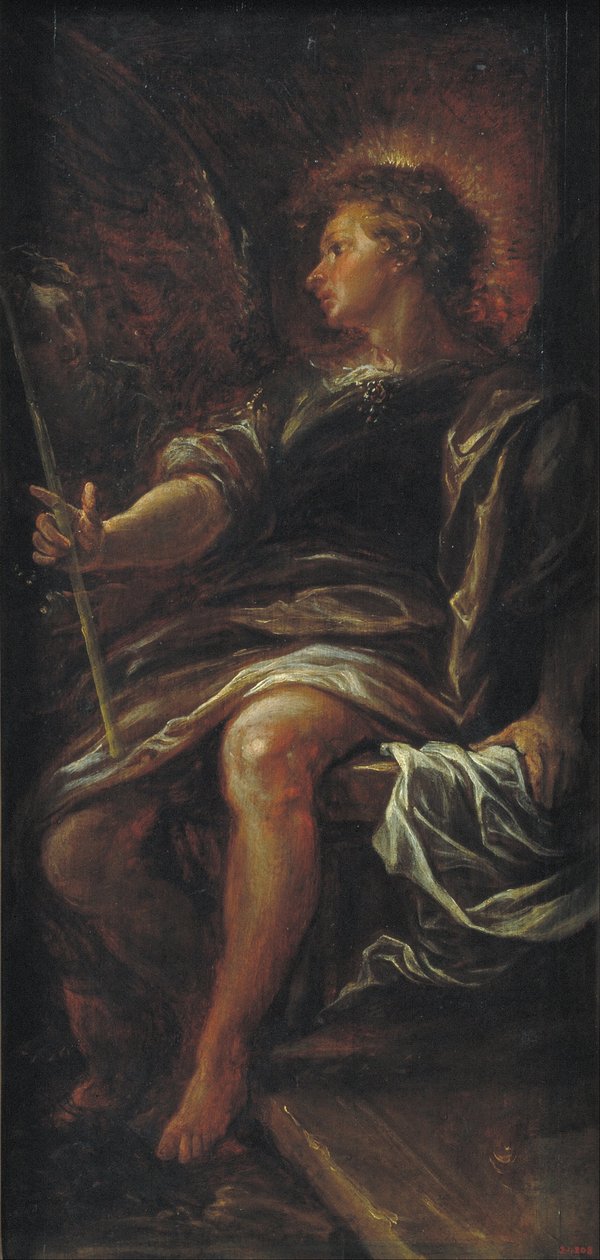De engel voor het graf door Francisco Rizi
