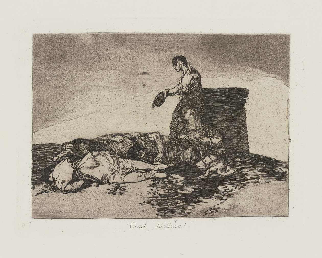 Wrede ellende!, pl. 48 uit de serie Los desastres de la guerra (De Rampen van de Oorlog) door Francisco de Goya