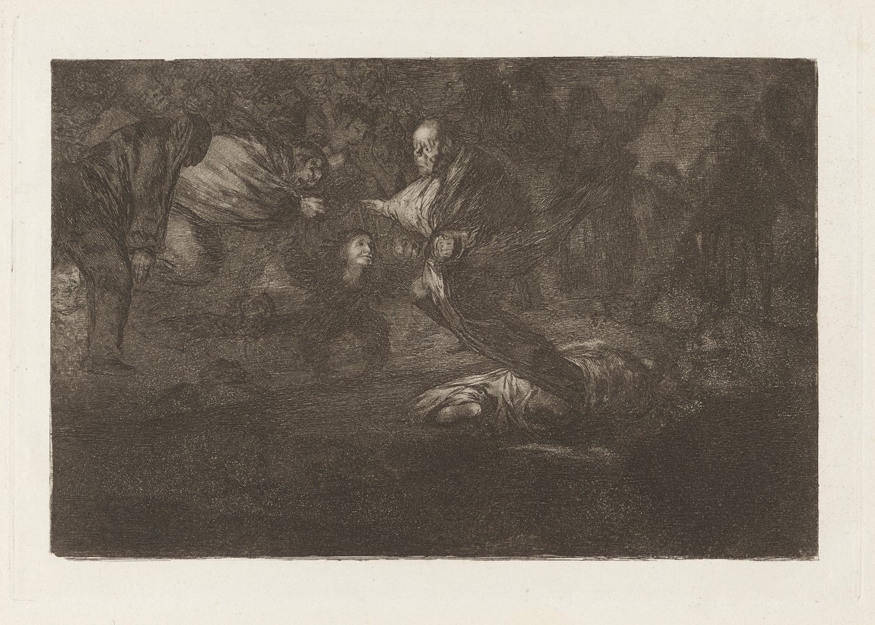 God Schept Hen en Ze Verenigen Zich, uit de serie Los disparates door Francisco de Goya