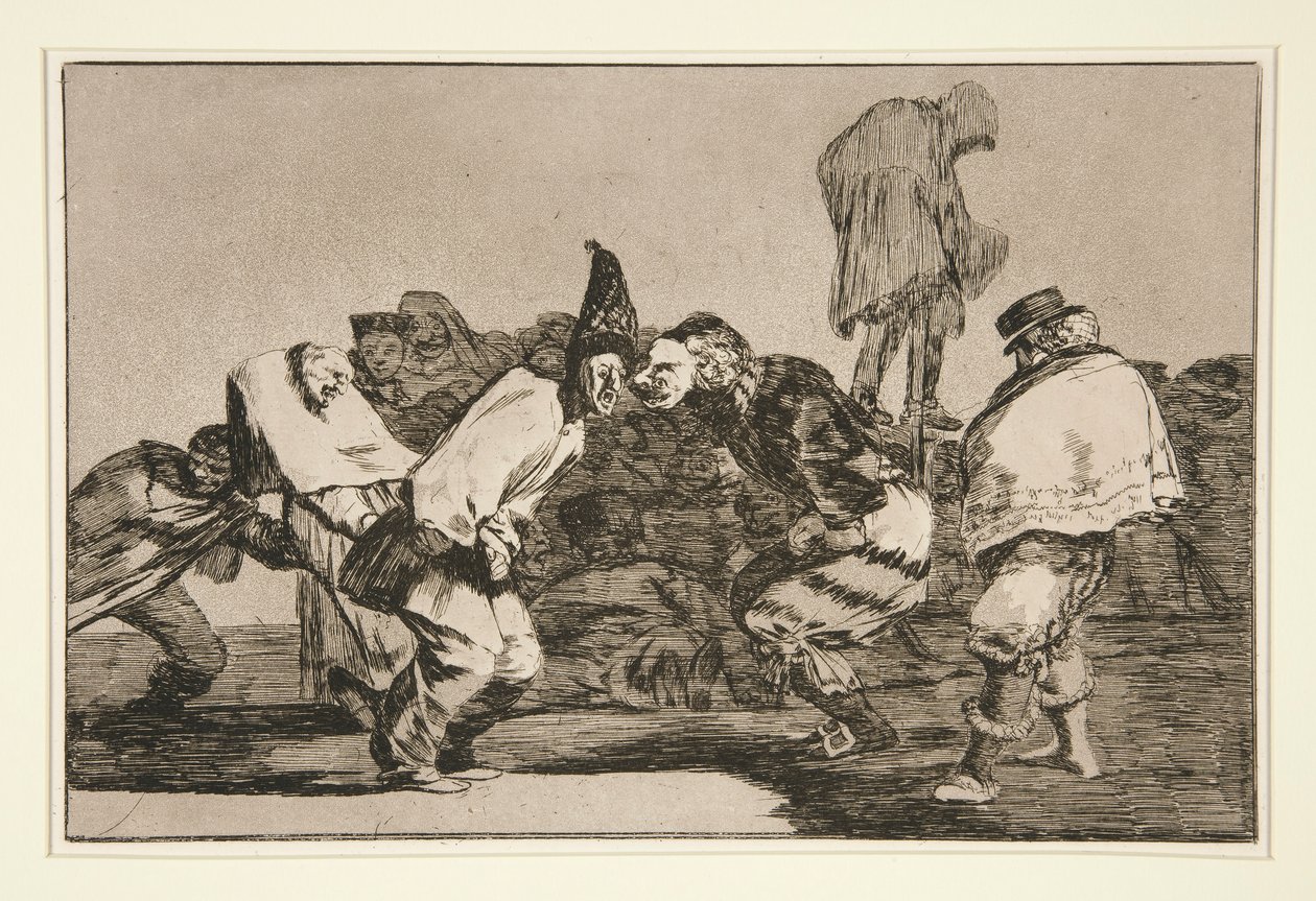 Disparate de carnabal (Carnavals dwaasheid), pl. 14 uit de serie Los proverbios door Francisco de Goya