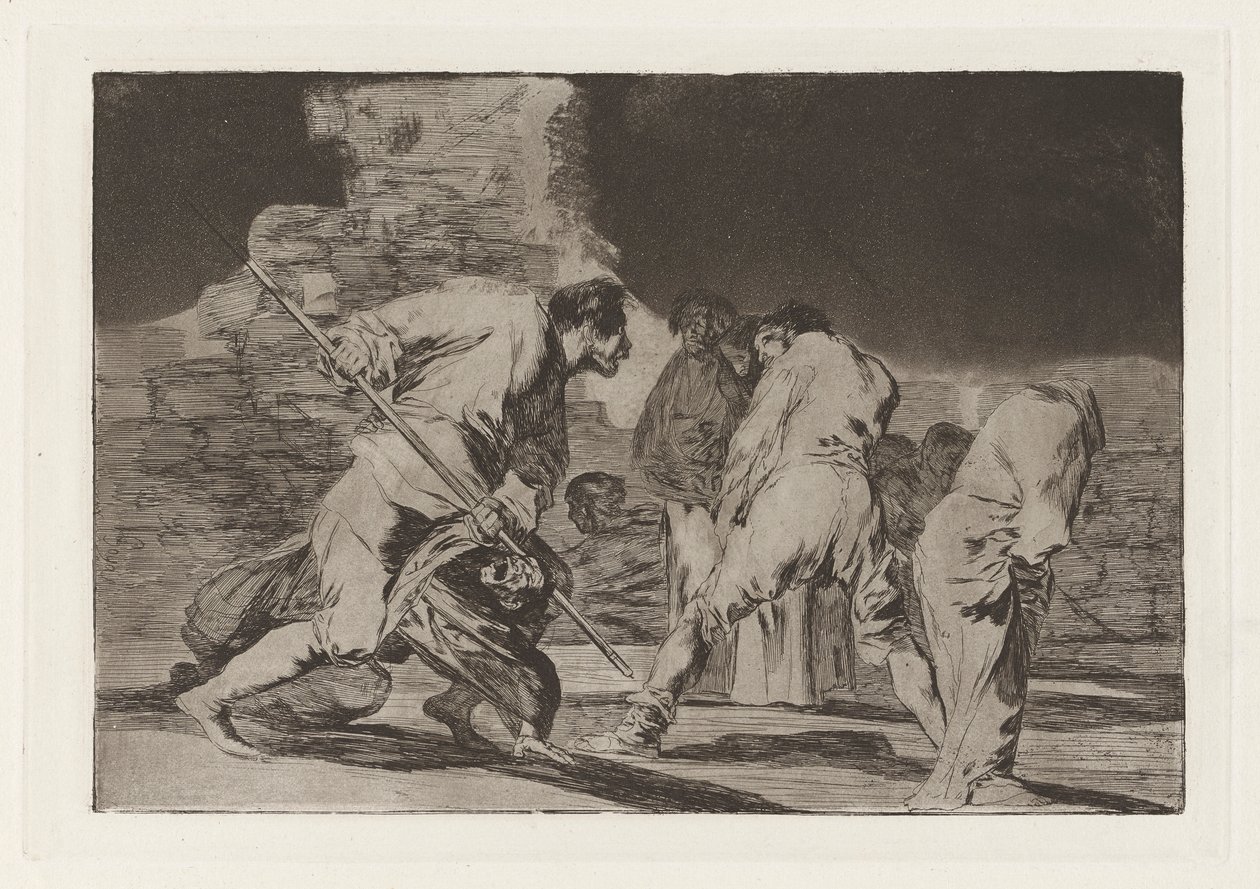 Disparate furioso (Woedende dwaasheid), ook bekend als Hizonos dios y maravillamos nos (Het is verbazingwekkend en wij zijn door God gemaakt, uit de serie Los disparates (De spreekwoorden) door Francisco de Goya