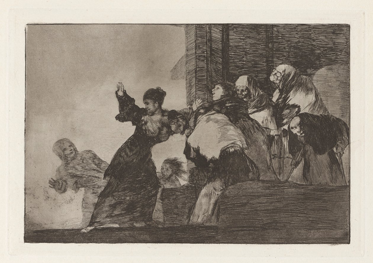 Disparate pobre, ook bekend als Twee hoofden zijn beter dan één, uit de serie Los disparates door Francisco de Goya