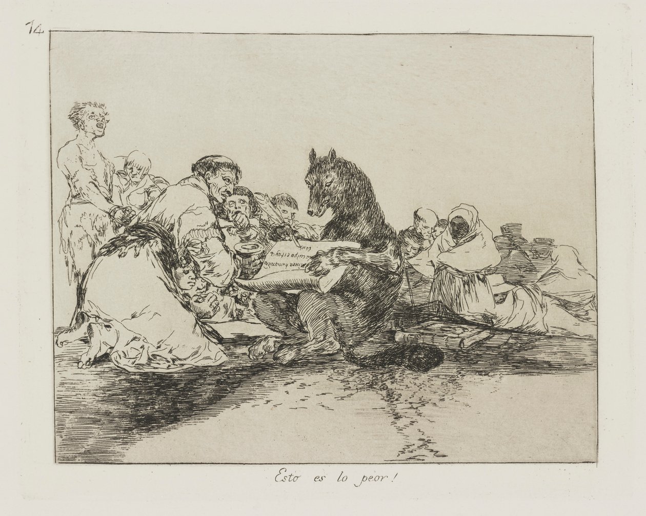 Dit is het ergste!, pl. 74 uit de serie Los desastres de la guerra door Francisco de Goya