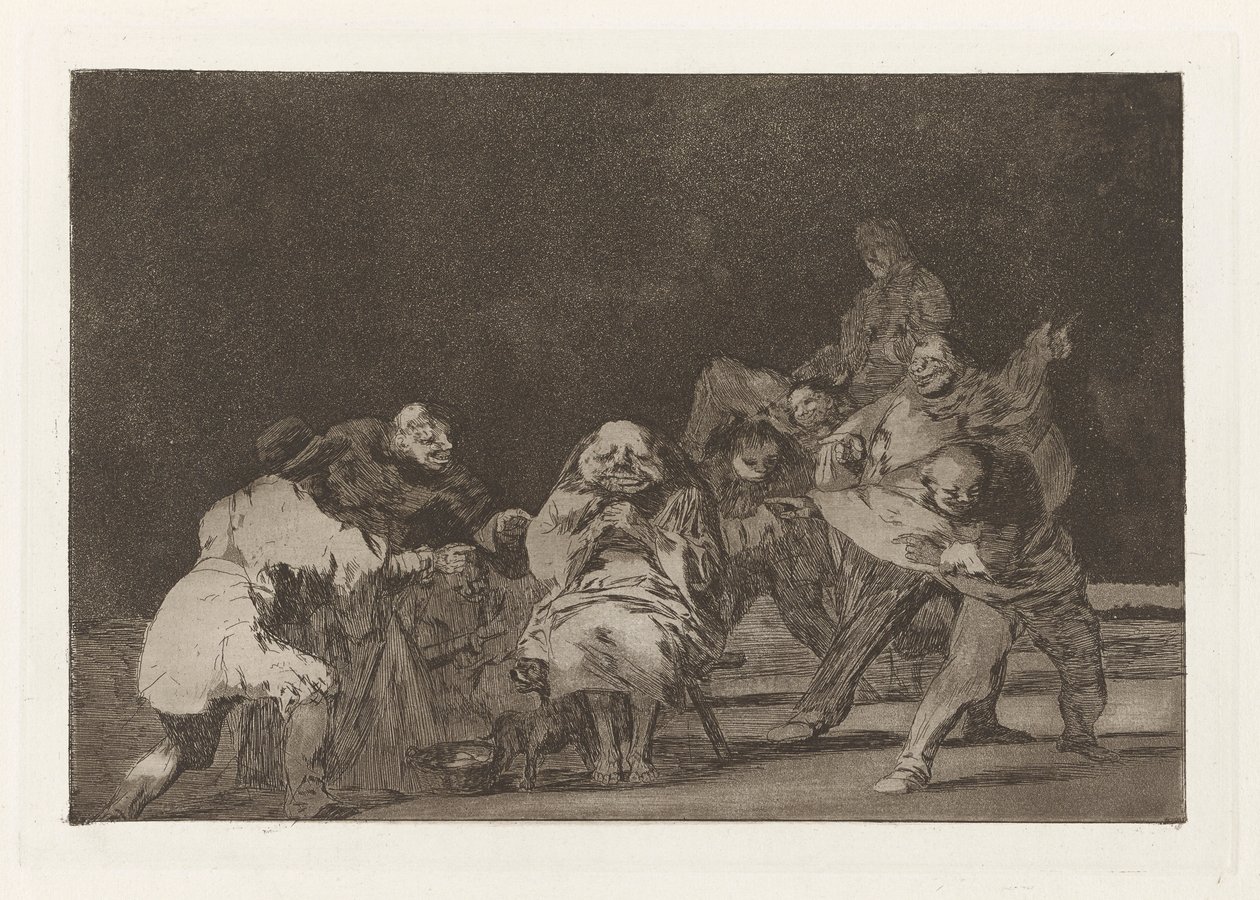 La lealtad (Loyaliteit), ook bekend als El que no te ama, burlando te difama (Hij die je niet mag, zal je belachelijk maken in een grap), uit de serie Los disparates (Los proverbios) door Francisco de Goya