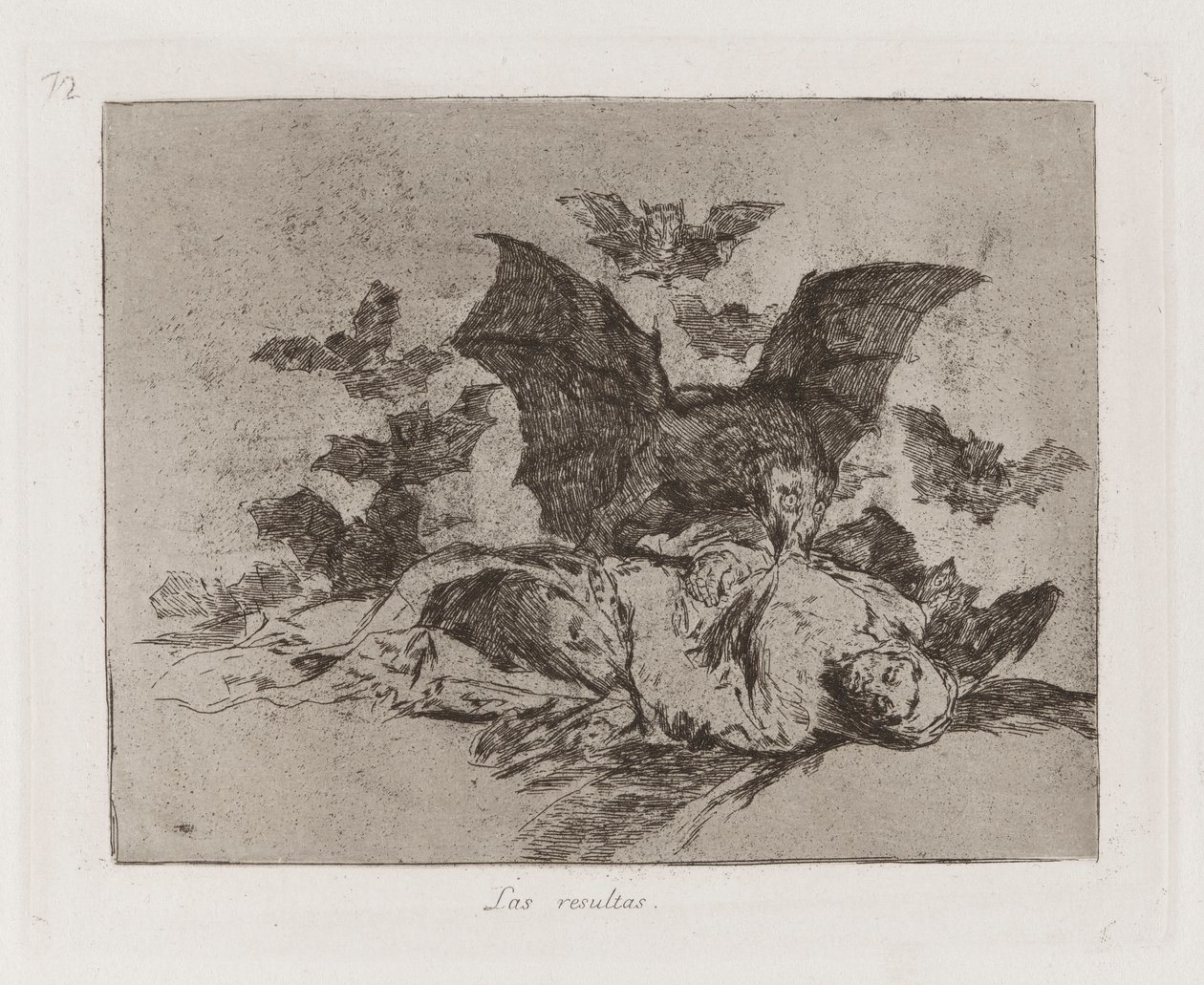Las resultas (De Gevolgen), Plaat 72 uit Los desastres de la guerra (De Rampen van de Oorlog) door Francisco de Goya