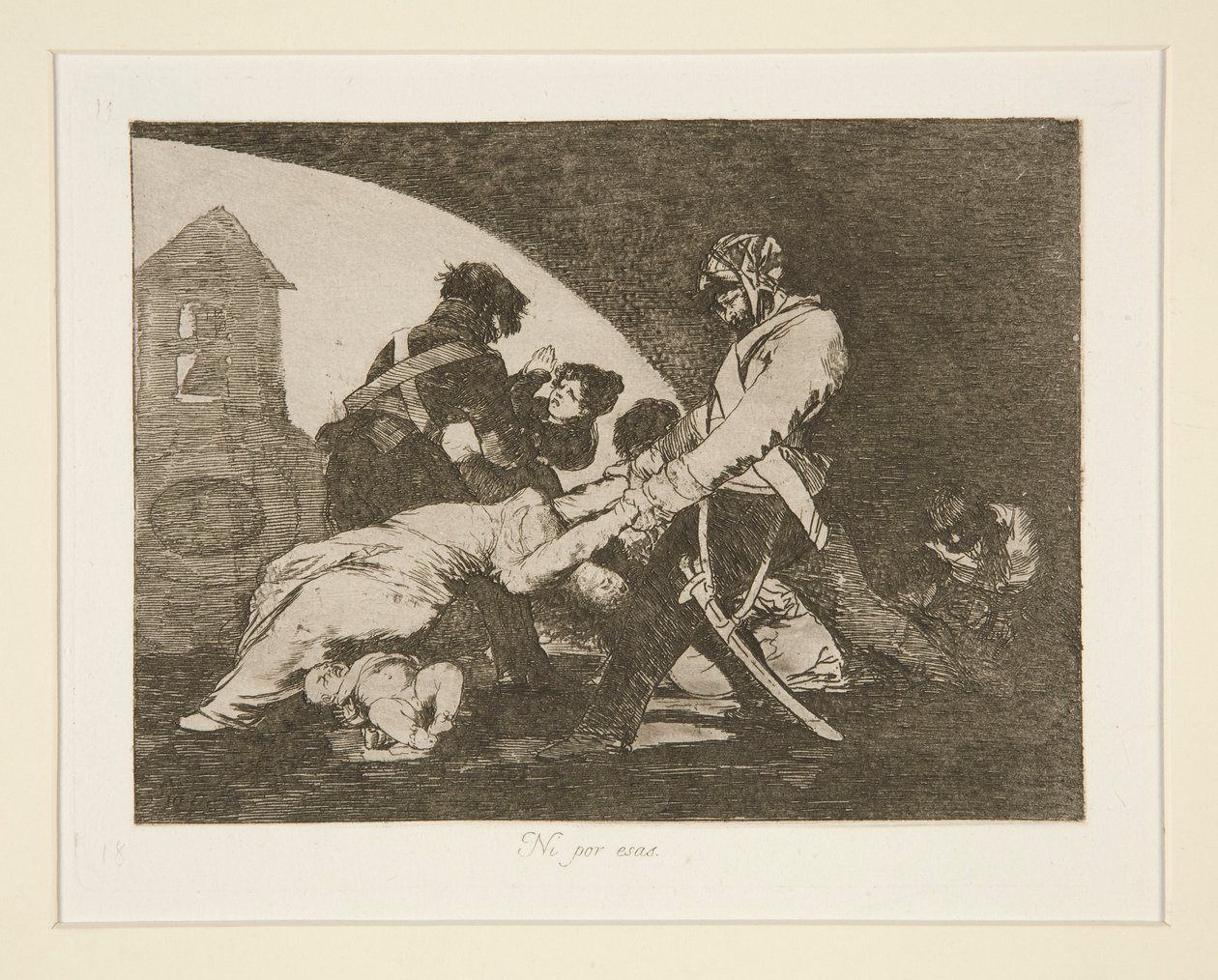 Ni por esas (Neither Do These) door Francisco de Goya