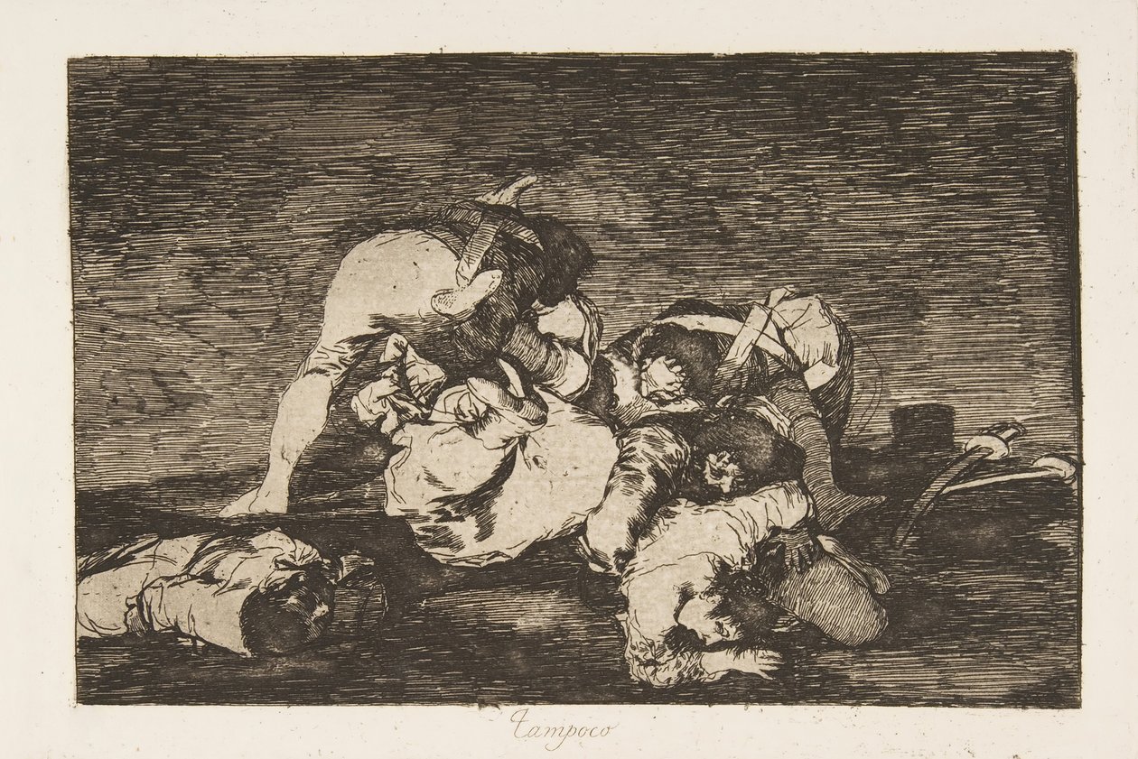 Plaat 10 uit De rampen van de oorlog: Nor door Francisco de Goya