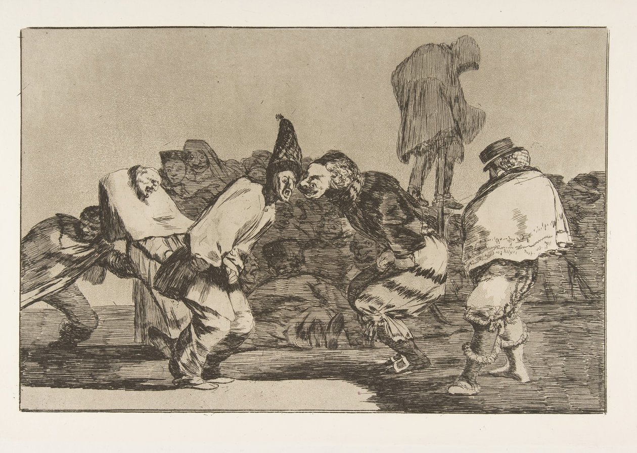 Blad 14 uit de Disparates: Carnaval dwaasheid, ca. 1816-23 gepubliceerd 1864 door Francisco de Goya