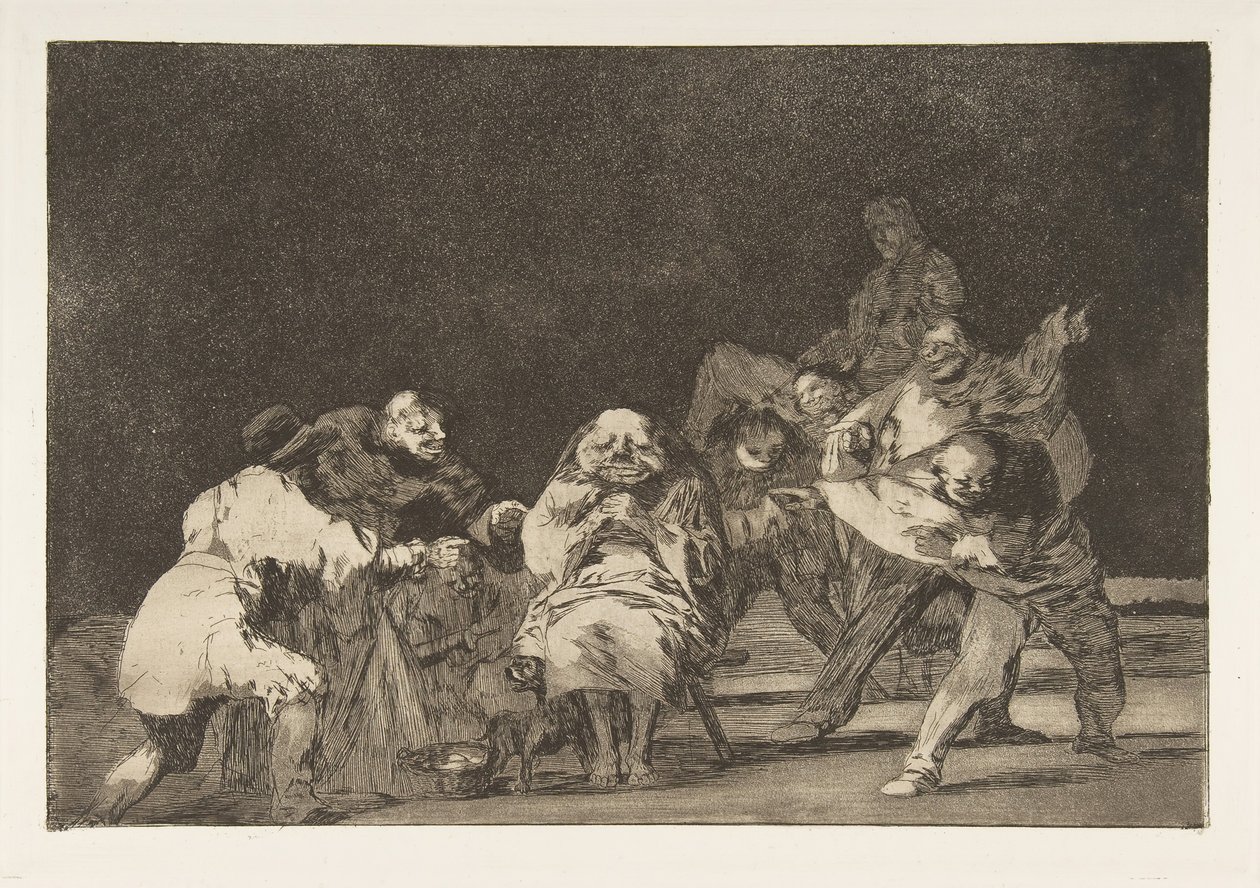 Plaat 17 uit de Disparates: Loyaliteit, ca. 1816-23 gepubliceerd 1864 door Francisco de Goya