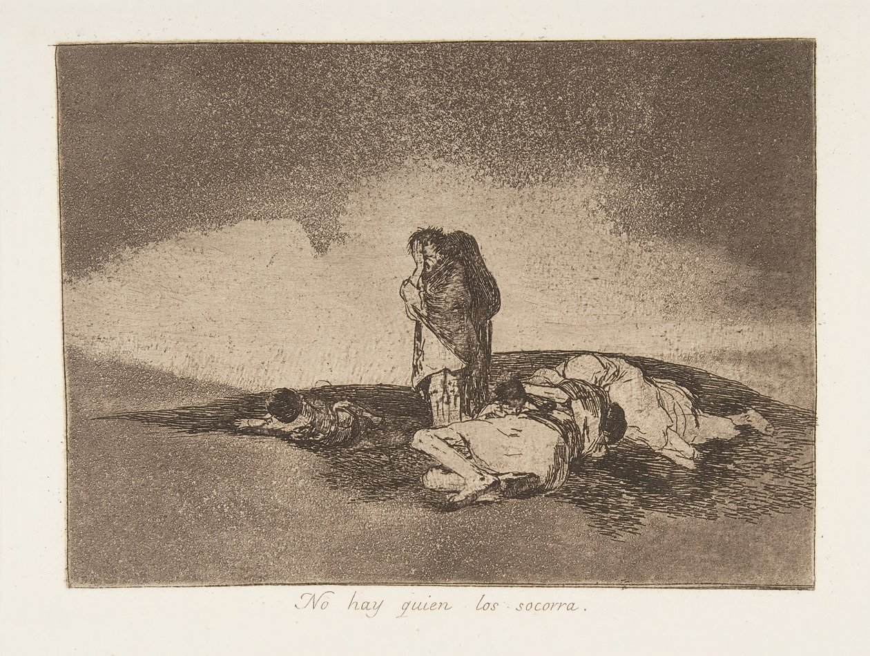 Plaat 60 uit De Rampen van de Oorlog Los Desastres de la Guerra: Th..., 1811-12 gepubliceerd 1863 door Francisco de Goya