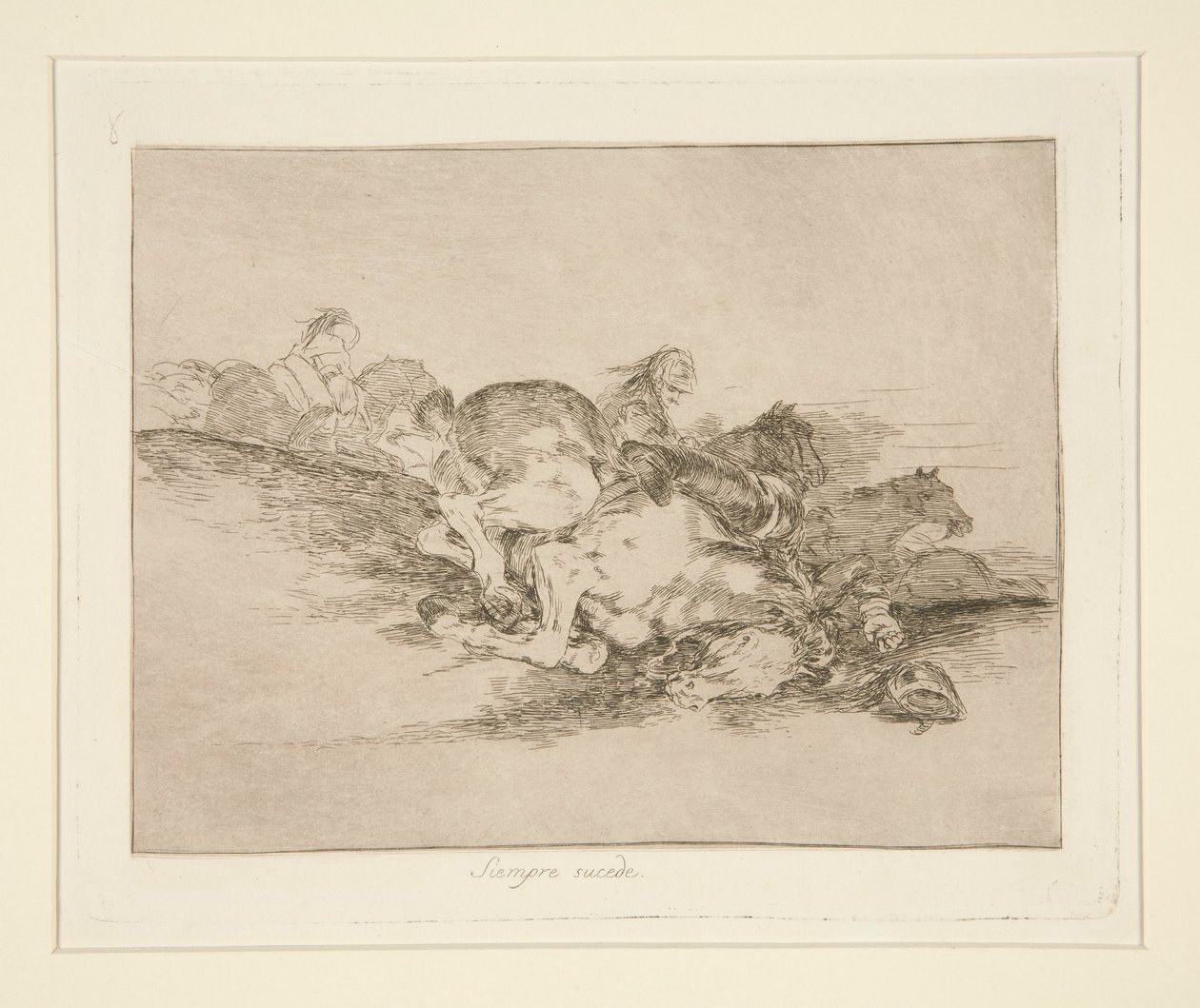 Het Gebeurt Altijd, pl. 8 uit Los desastres de la guerra door Francisco de Goya