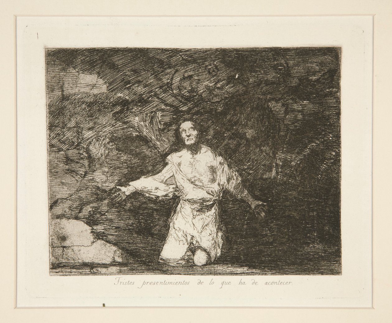 Tristes presentimientos de lo que ha de acontecer door Francisco de Goya