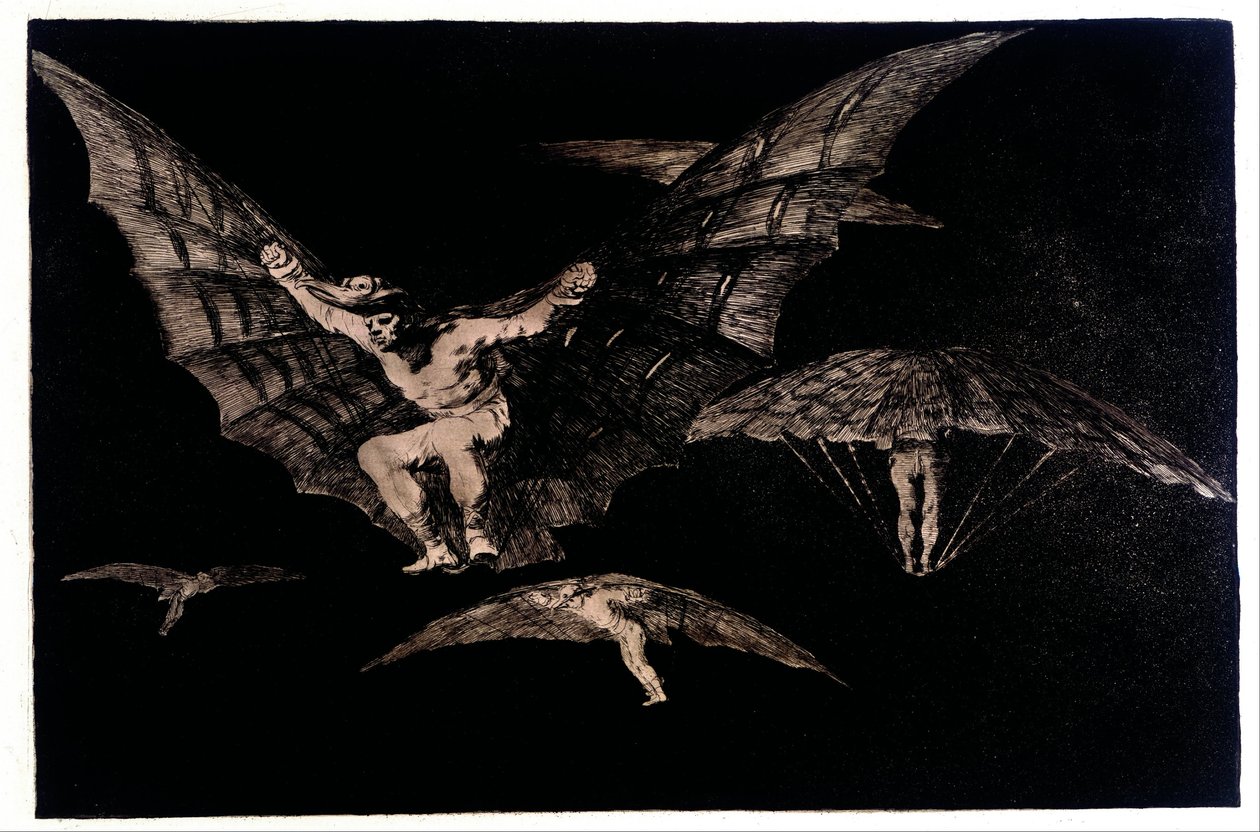 Waar een Wil is, is een Weg (Een manier van Vliegen) door Francisco de Goya
