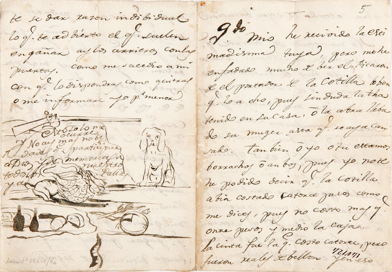 Brief aan Martín Zapater door Francisco de Goya