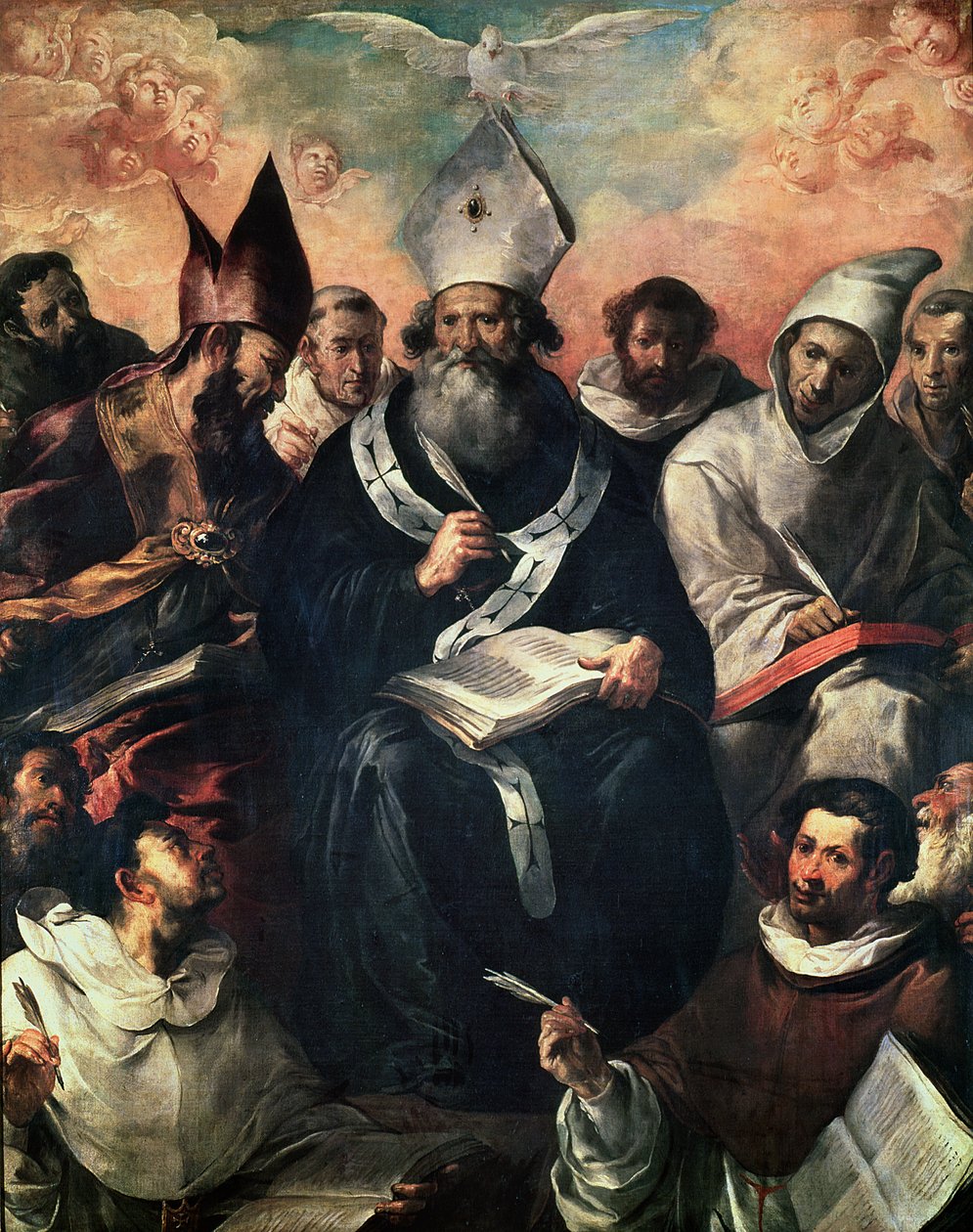 St. Basil dicteert zijn doctrine door Francisco Herrera