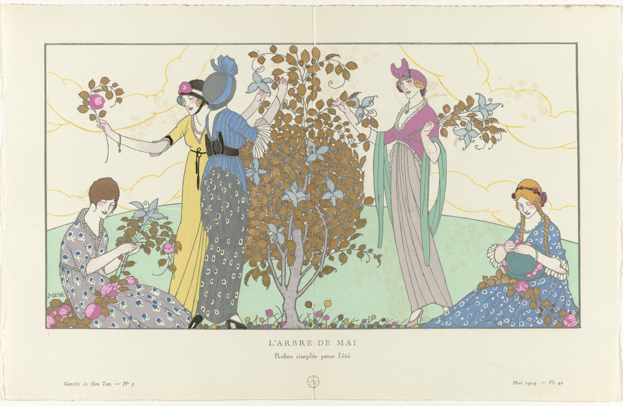 Gazette du Bon Ton, 1914 - No. 5, Pl. 42: L