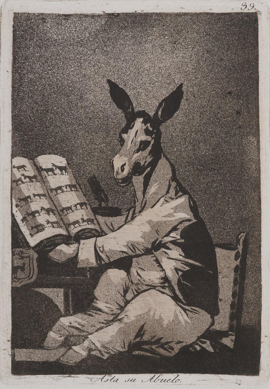 En zo was zijn grootvader (Asta su abuelo) door Francisco de Goya