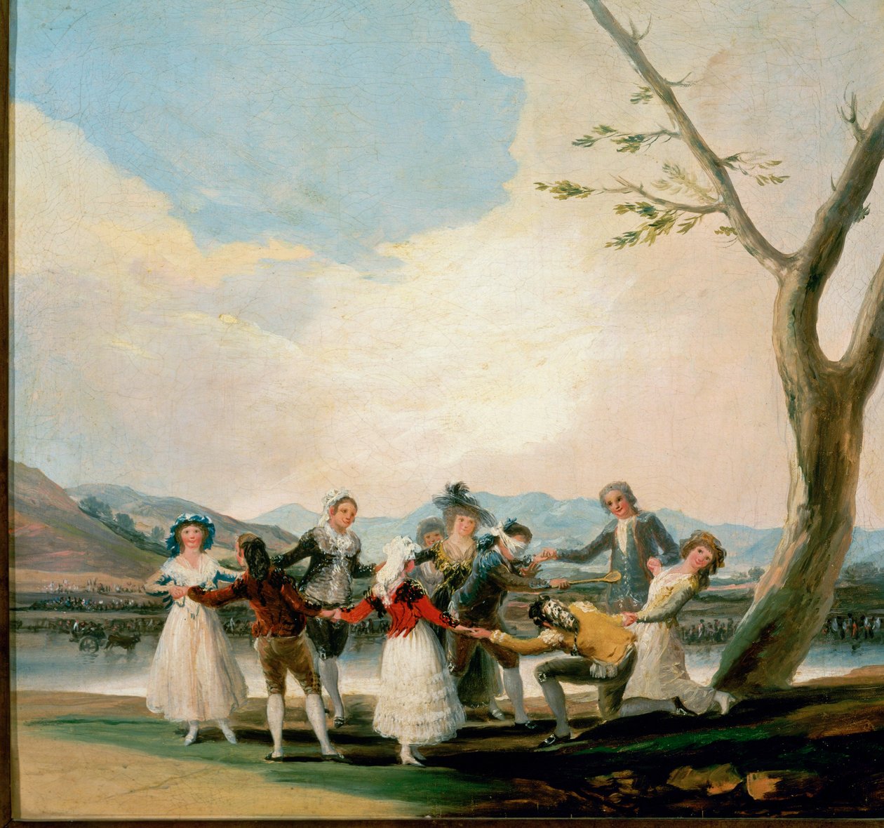 Blindemannetje, beeldverhaal voor wandtapijt (schilderij op doek) door Francisco Jose de Goya y Lucientes