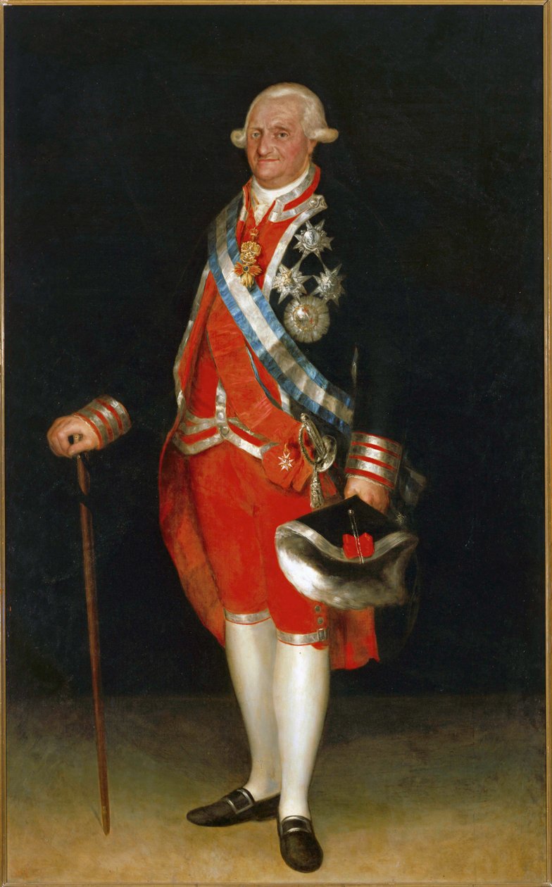 Karel IV, koning van Spanje ... (schilderij op doek) door Francisco Jose de Goya y Lucientes