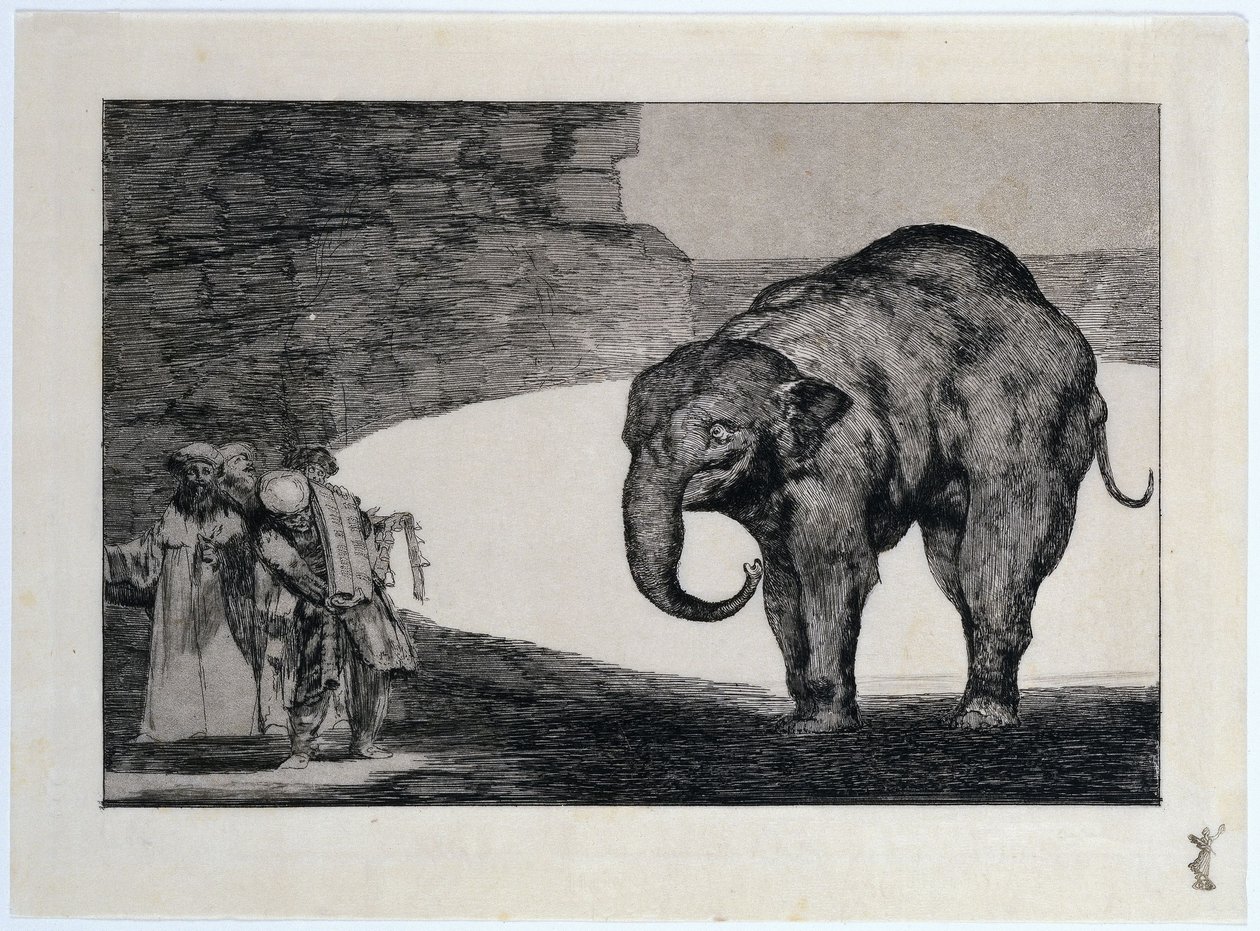 Onzin van een beest, auw: Extra spreekwoord: Andere wetten door het volk door Francisco Jose de Goya y Lucientes