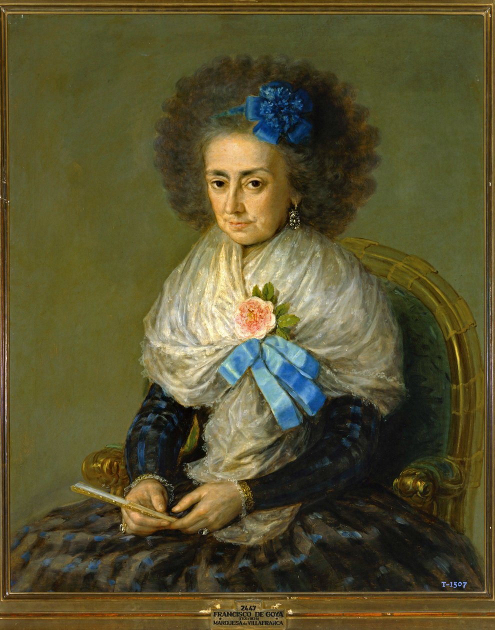 Dona Maria Antonia Gonzaga, Markiezin van Villafranca ... (schilderij op doek) door Francisco Jose de Goya y Lucientes