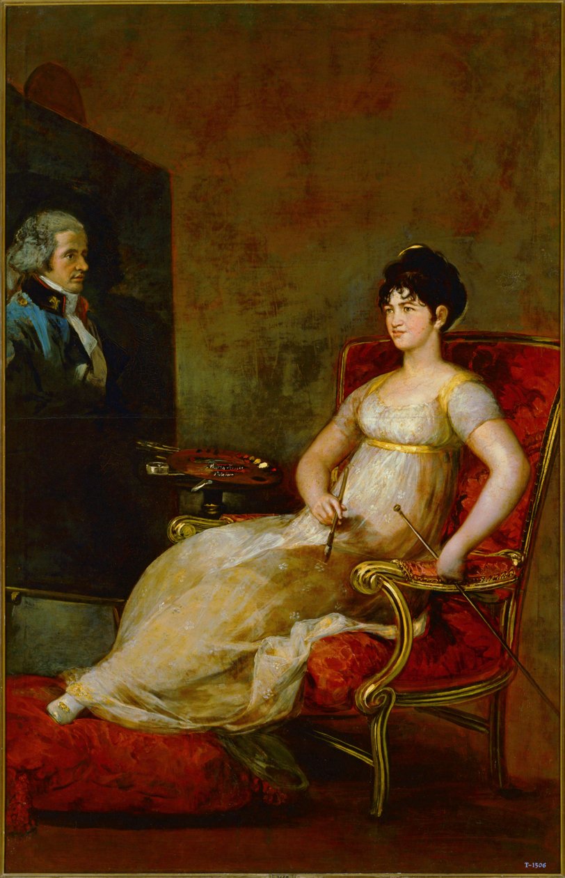 Dona Maria Tomasa Palafox, Markiezin van Villafranca ... (schilderij op doek) door Francisco Jose de Goya y Lucientes