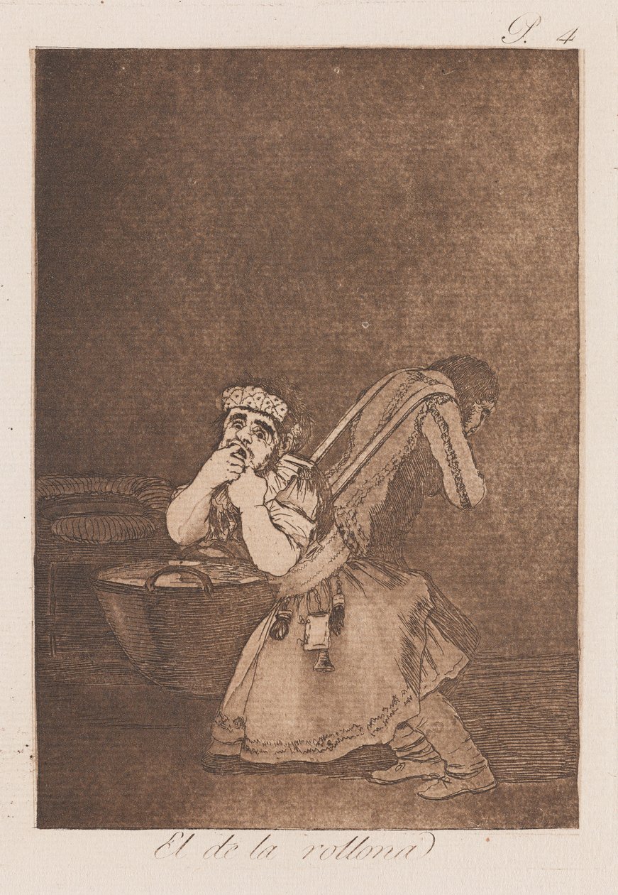El de la Rollona, eind 18e-begin 19e eeuw (prent) door Francisco de Goya