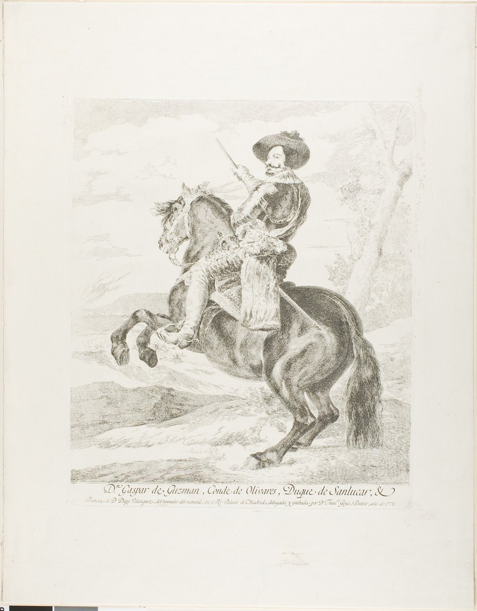 Gaspar de Guzman, Conde Duque van Olivares door Francisco Jose de Goya y Lucientes