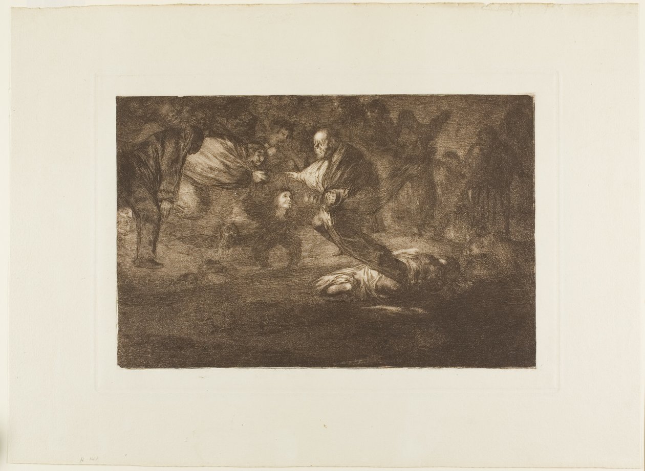 God schept hen en zij voegen zich samen, plaat 18 uit Los Proverbios door Francisco Jose de Goya y Lucientes