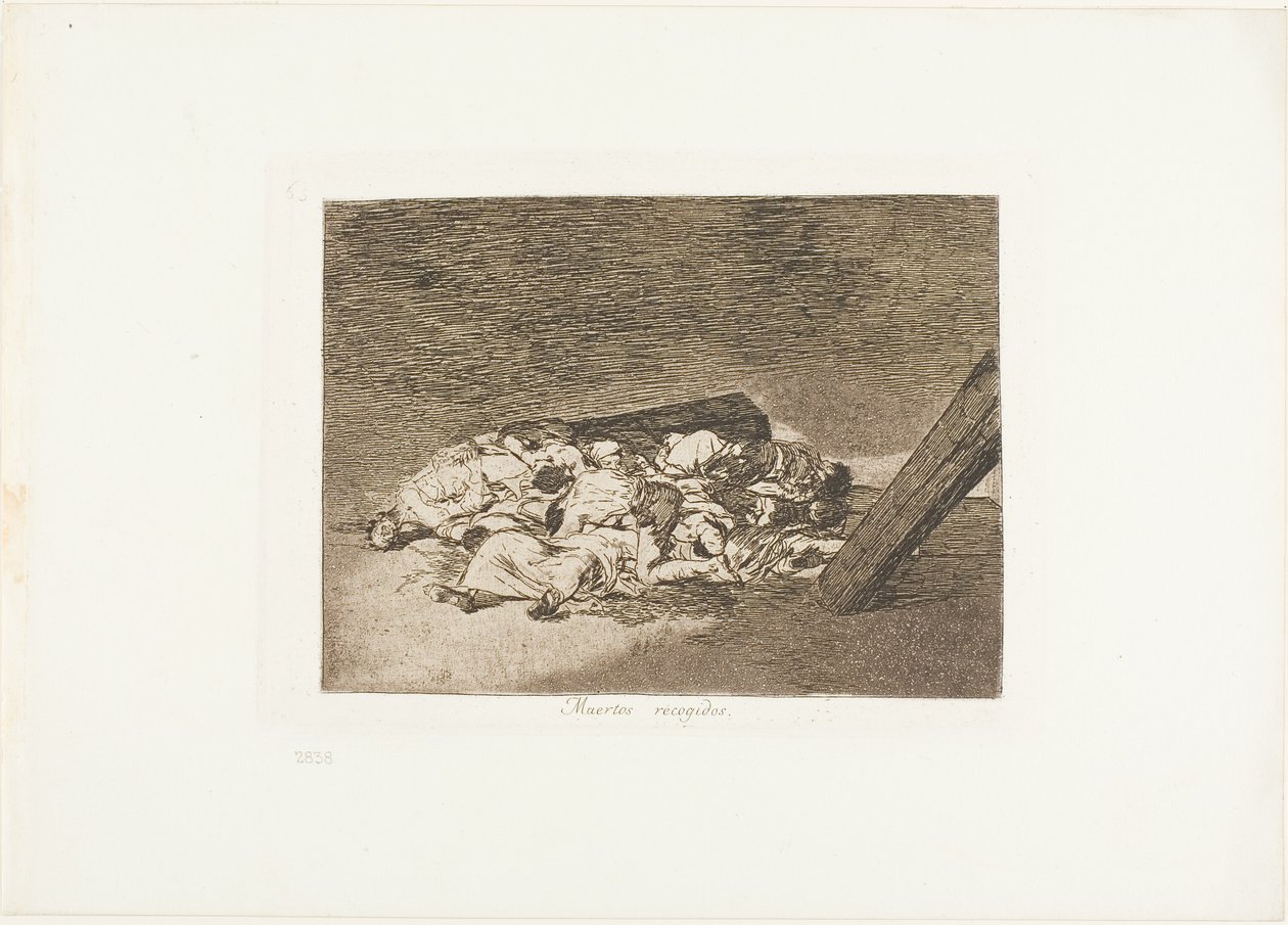 Oogst van de doden, plaat 63 uit De rampen van de oorlog door Francisco Jose de Goya y Lucientes