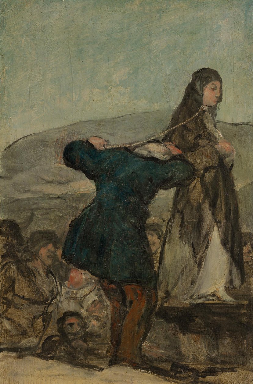 Executie van heksen door Francisco Jose de Goya y Lucientes