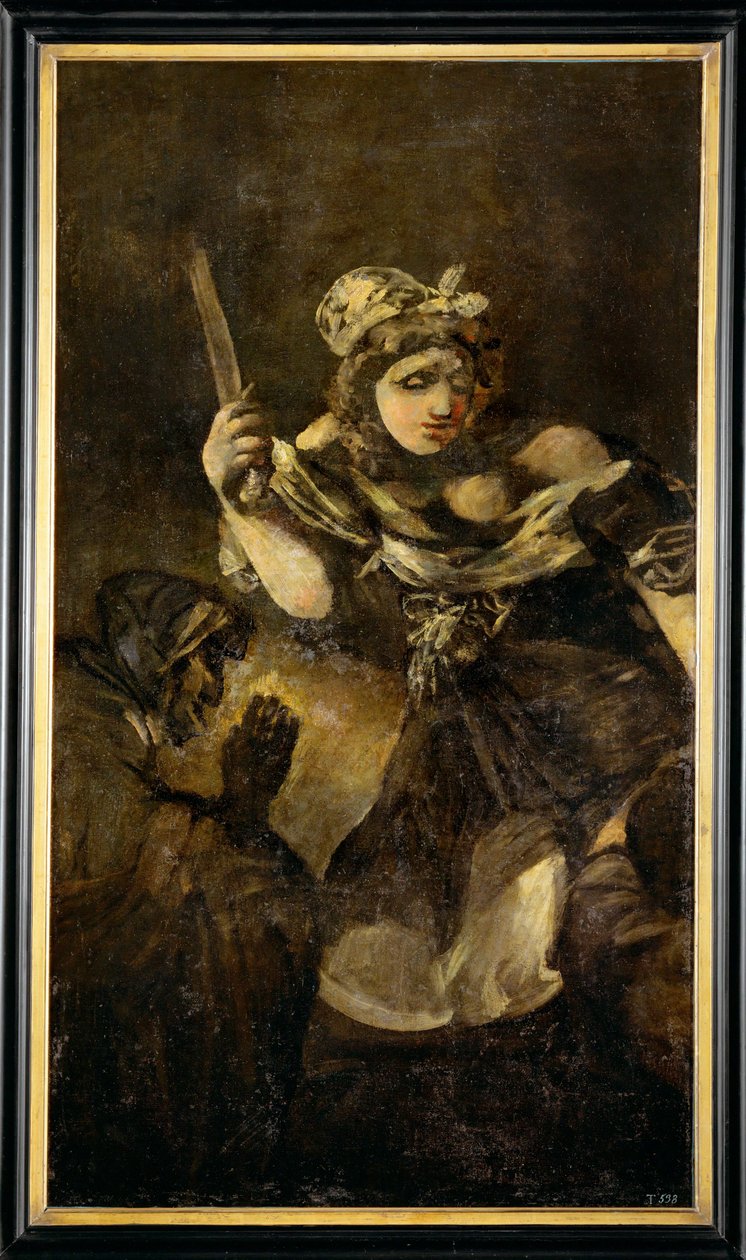 Judith en Holofernes (schilderij op doek) door Francisco Jose de Goya y Lucientes