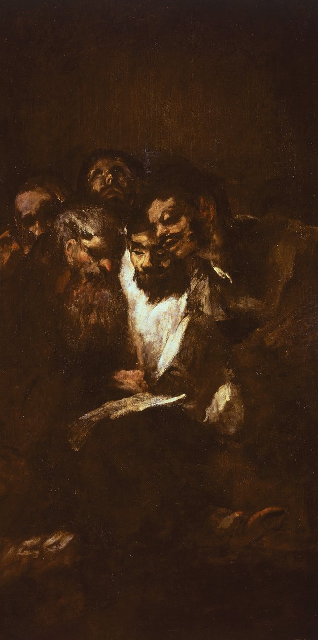 Mannen lezen door Francisco Jose de Goya y Lucientes