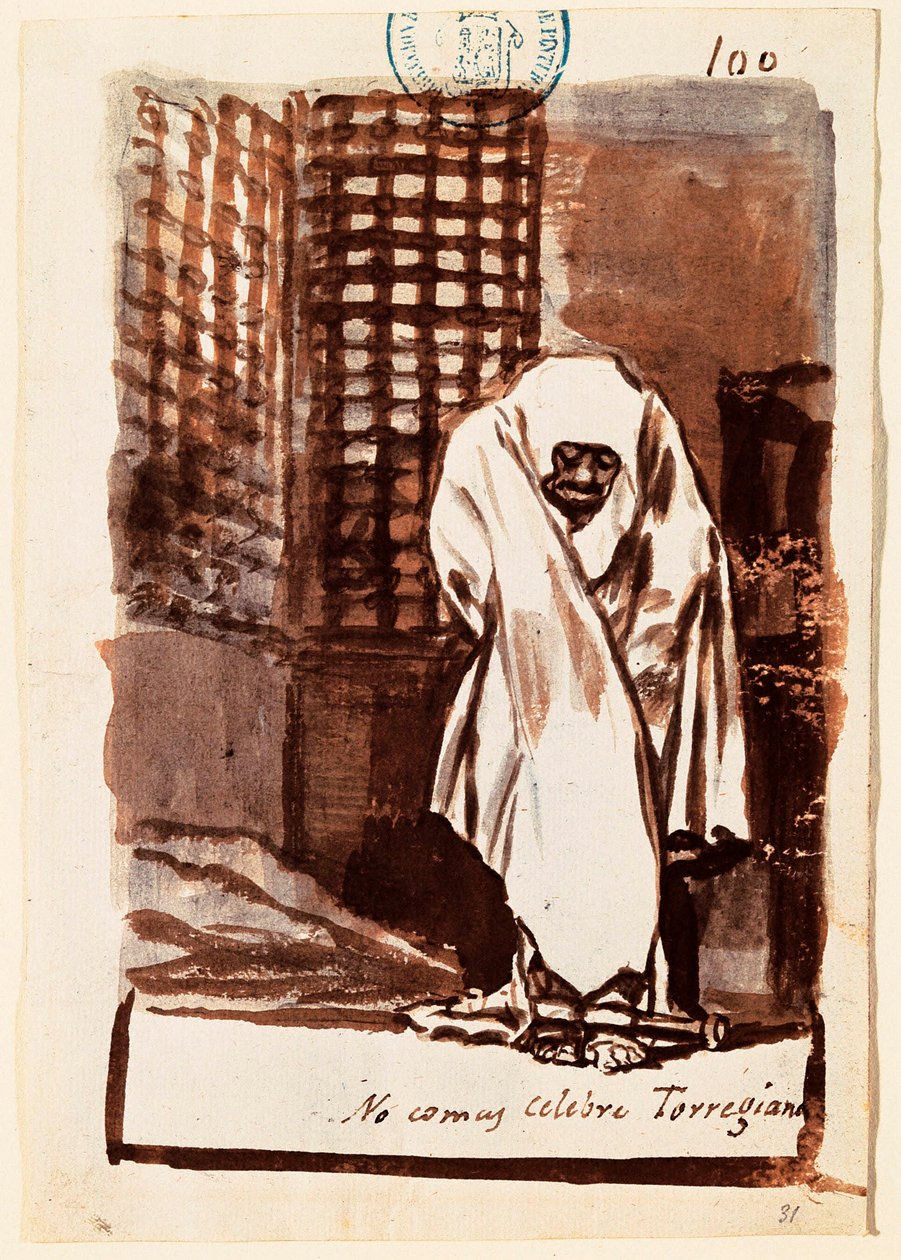 Eet niet, illustere Torregiano door Francisco Jose de Goya y Lucientes