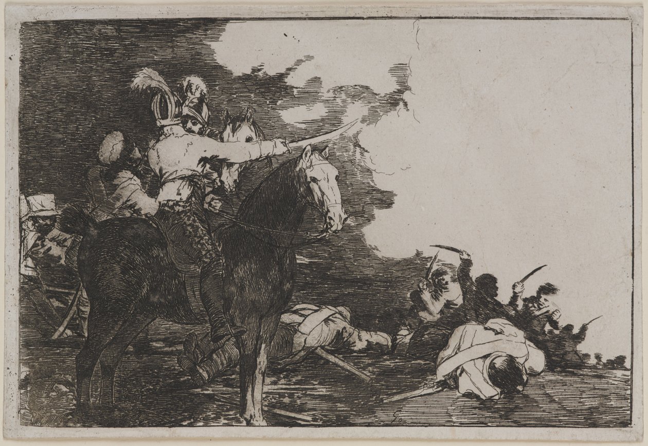 No se convienen uit "Desastres de la Guerra" door Francisco de Goya