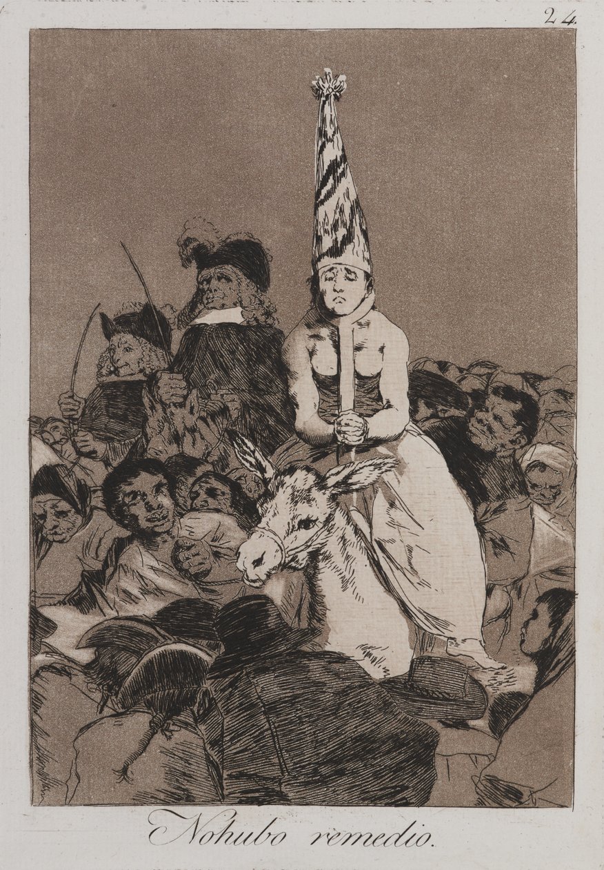 Er kon niets aan gedaan worden (Nohubo remedio) door Francisco de Goya
