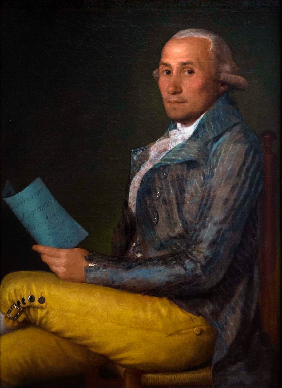 "Portret van Sebastian Martinez y Perez (1747-1800)" Schilderij van Francisco de Goya y Lucientes (1746-1828) Schilderij van Francisco de Goya y Lucientes (1746-1828) 1792 Olieverf op doek Afm. 93 x 68 cm Metropolitan Museum of Art, New York door Francisco Jose de Goya y Lucientes
