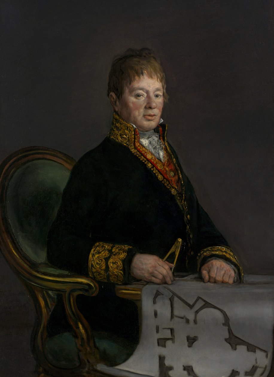 Portret van Don Juan Antonio Cuervo, 1819 door Francisco de Goya