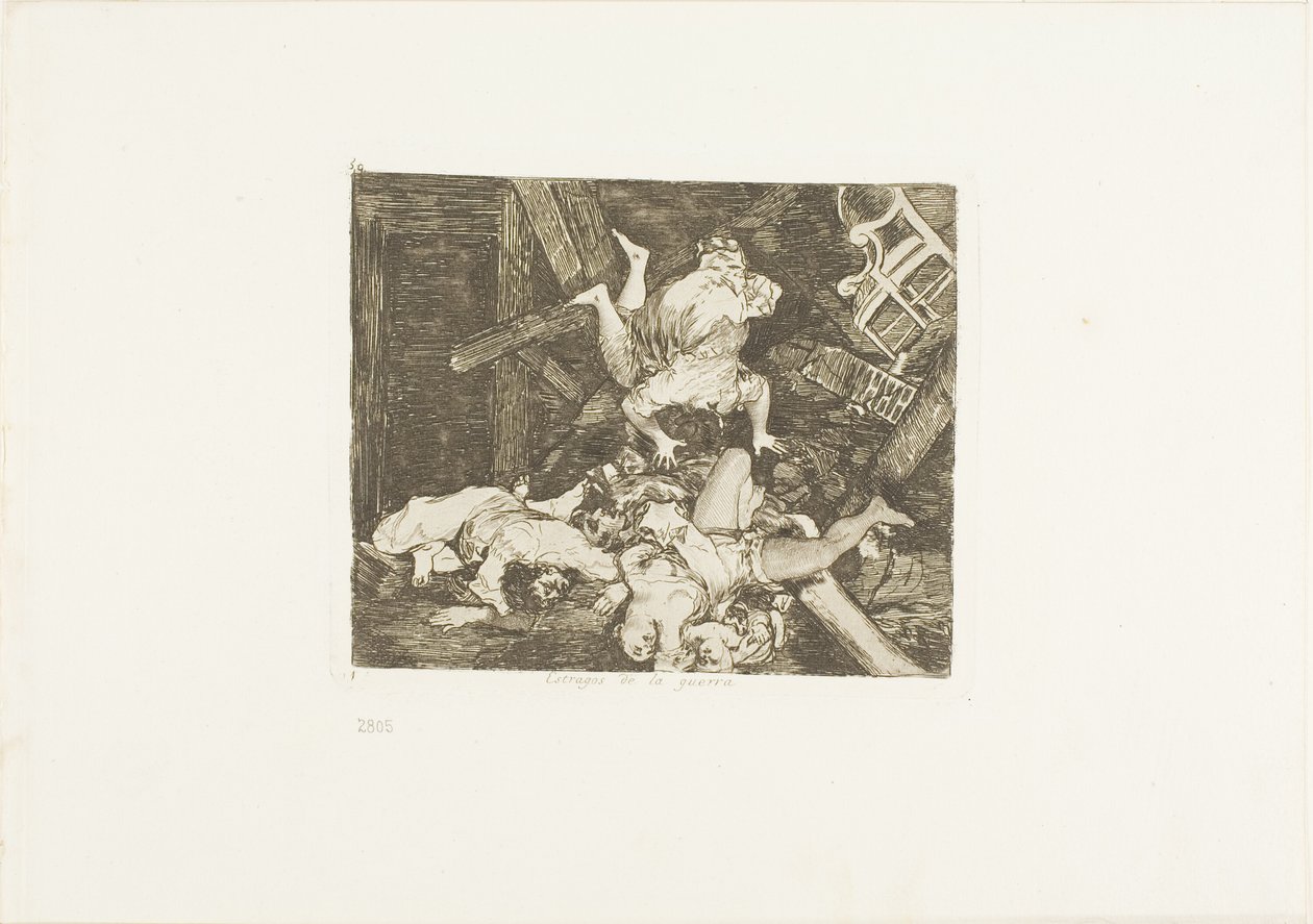 Verwoestingen van de oorlog, plaat 30 uit De Rampen van de Oorlog door Francisco Jose de Goya y Lucientes