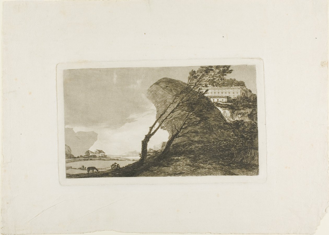 De grote rots door Francisco Jose de Goya y Lucientes
