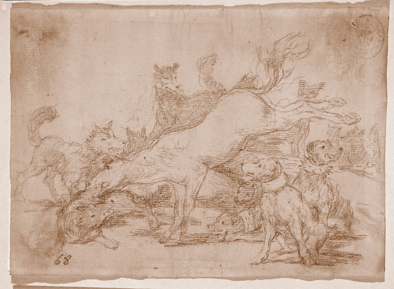 De rampen van de oorlog: Hij verdedigt goed door Francisco de Goya
