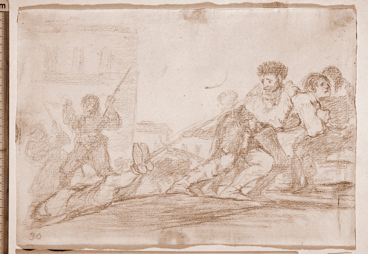 De rampen van de oorlog: Hij verdiende het door Francisco de Goya