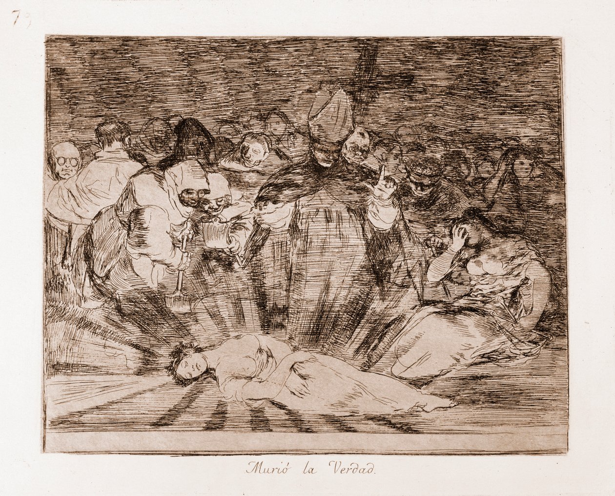 De rampen van de oorlog: De waarheid is dood door Francisco de Goya