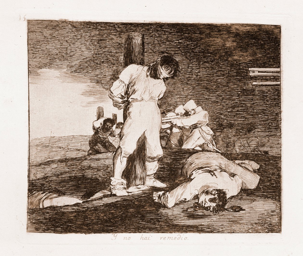 De rampen van de oorlog: Er is geen hoop door Francisco de Goya