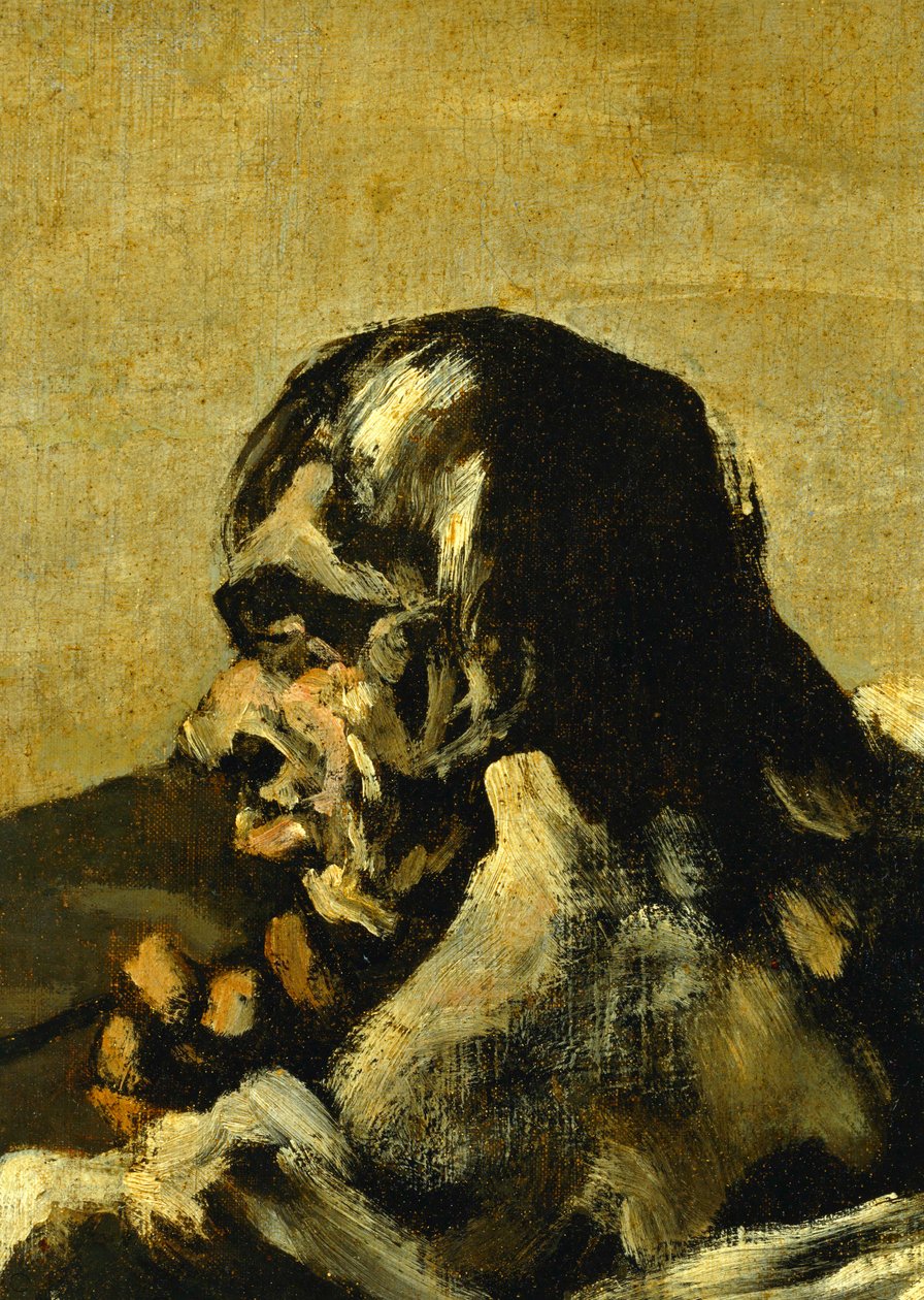 De schikgodinnen ... (schilderij op doek) door Francisco Jose de Goya y Lucientes